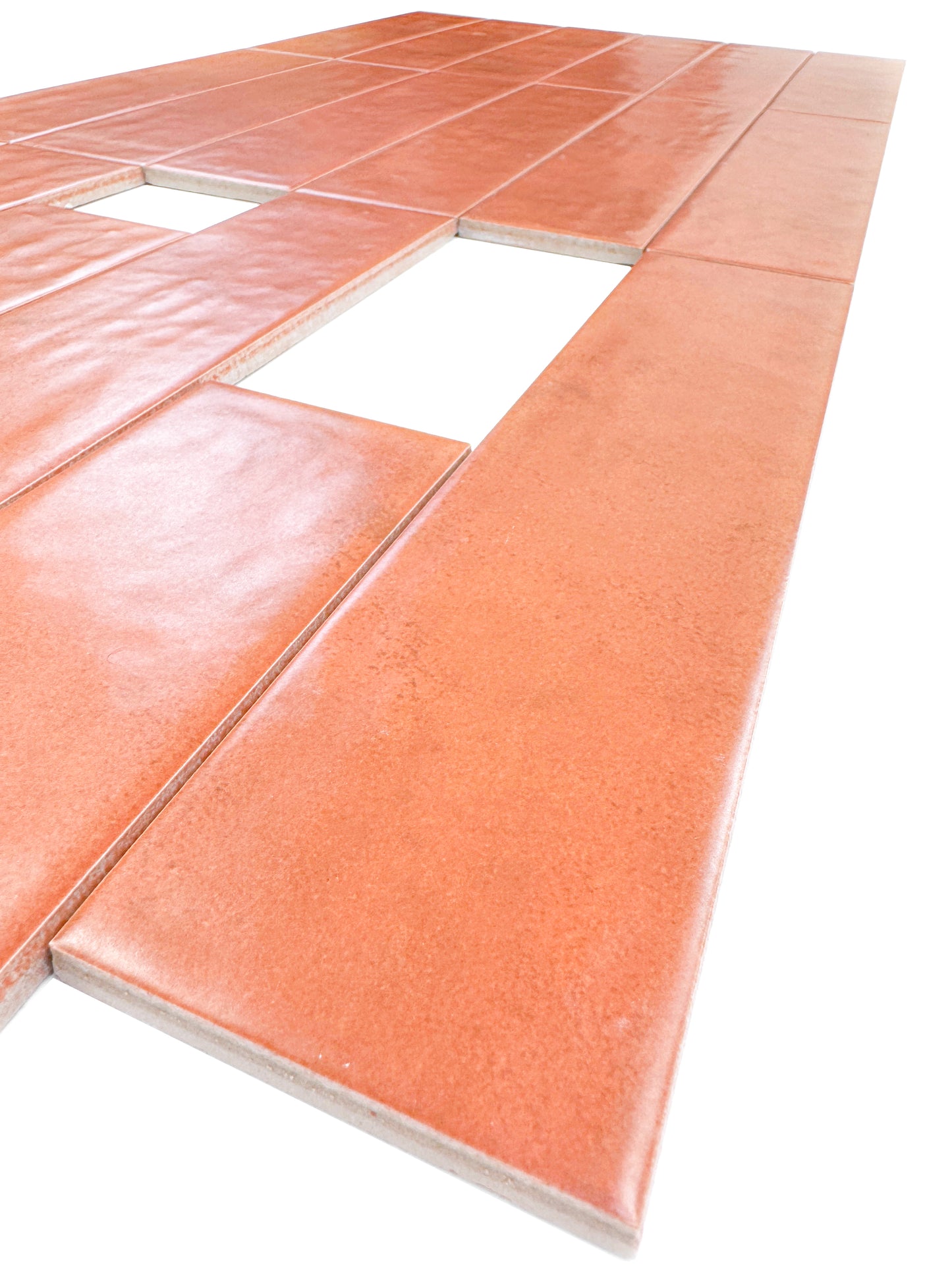 Aurora Vibes Series Light Coral Semimatte Porcelain Artisanal Tile