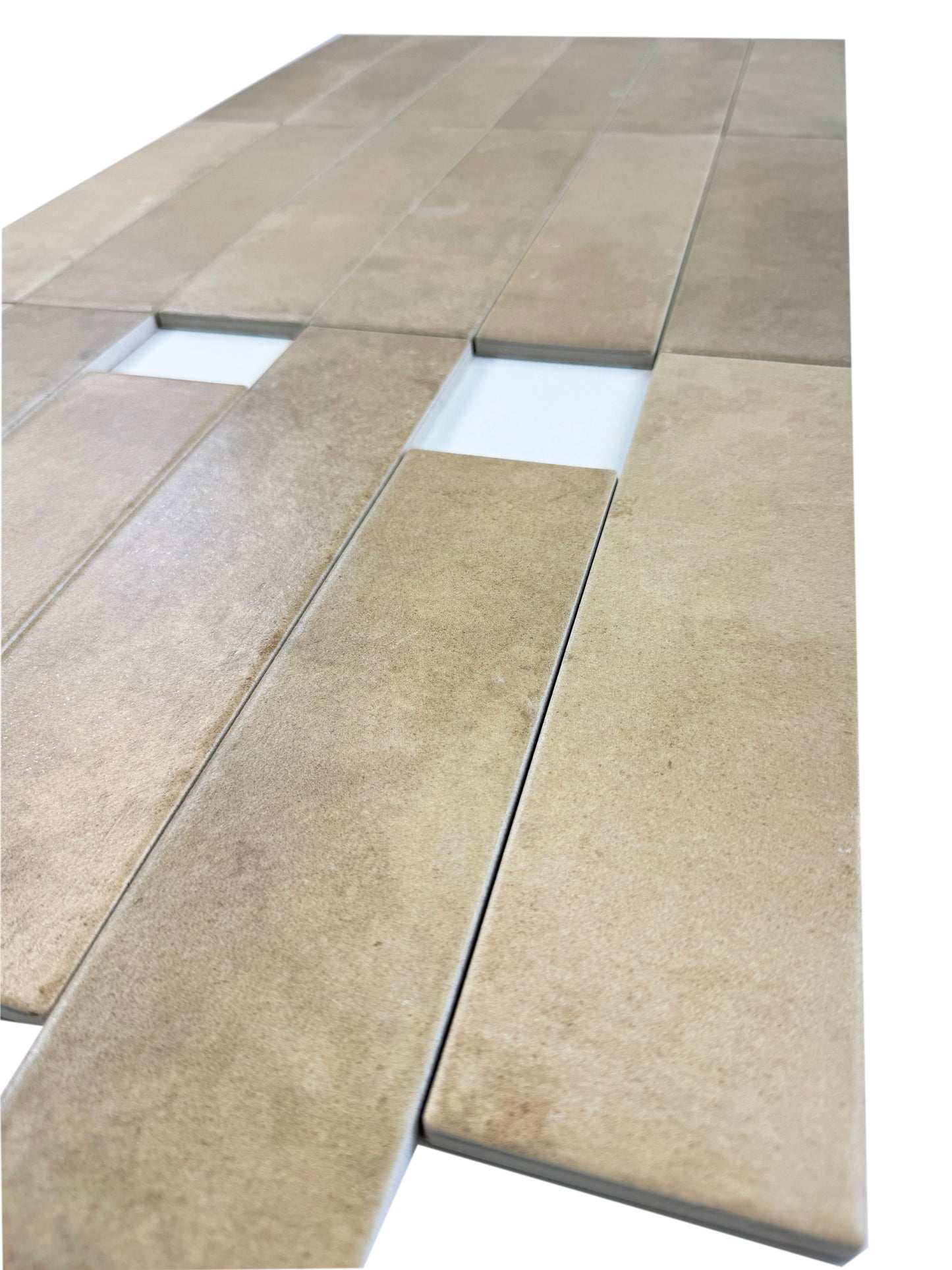 Amalfi Dawn Series Light Brown & Peanut Brown Mixed Matte Porcelain Artisanal Tile