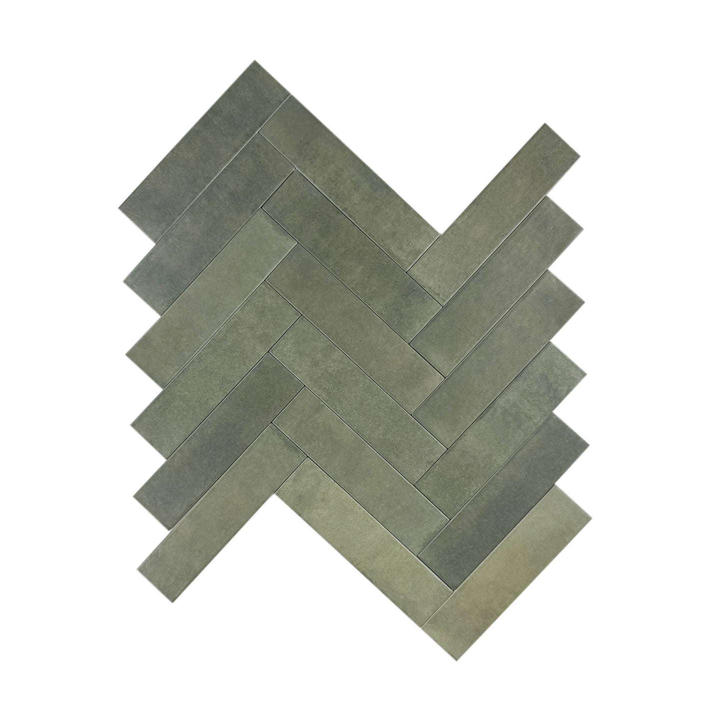 Amalfi Dawn Series Fern Green Matte Porcelain Artisanal Tile