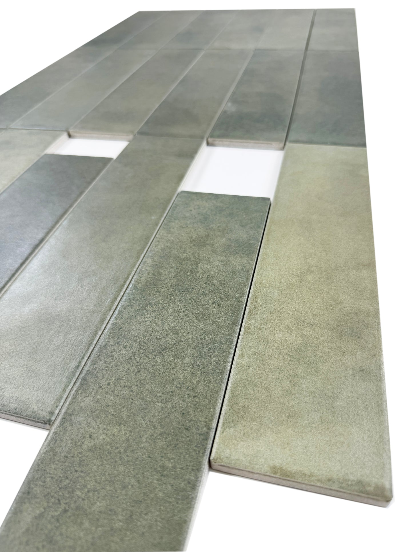 Amalfi Dawn Series Fern Green Matte Porcelain Artisanal Tile