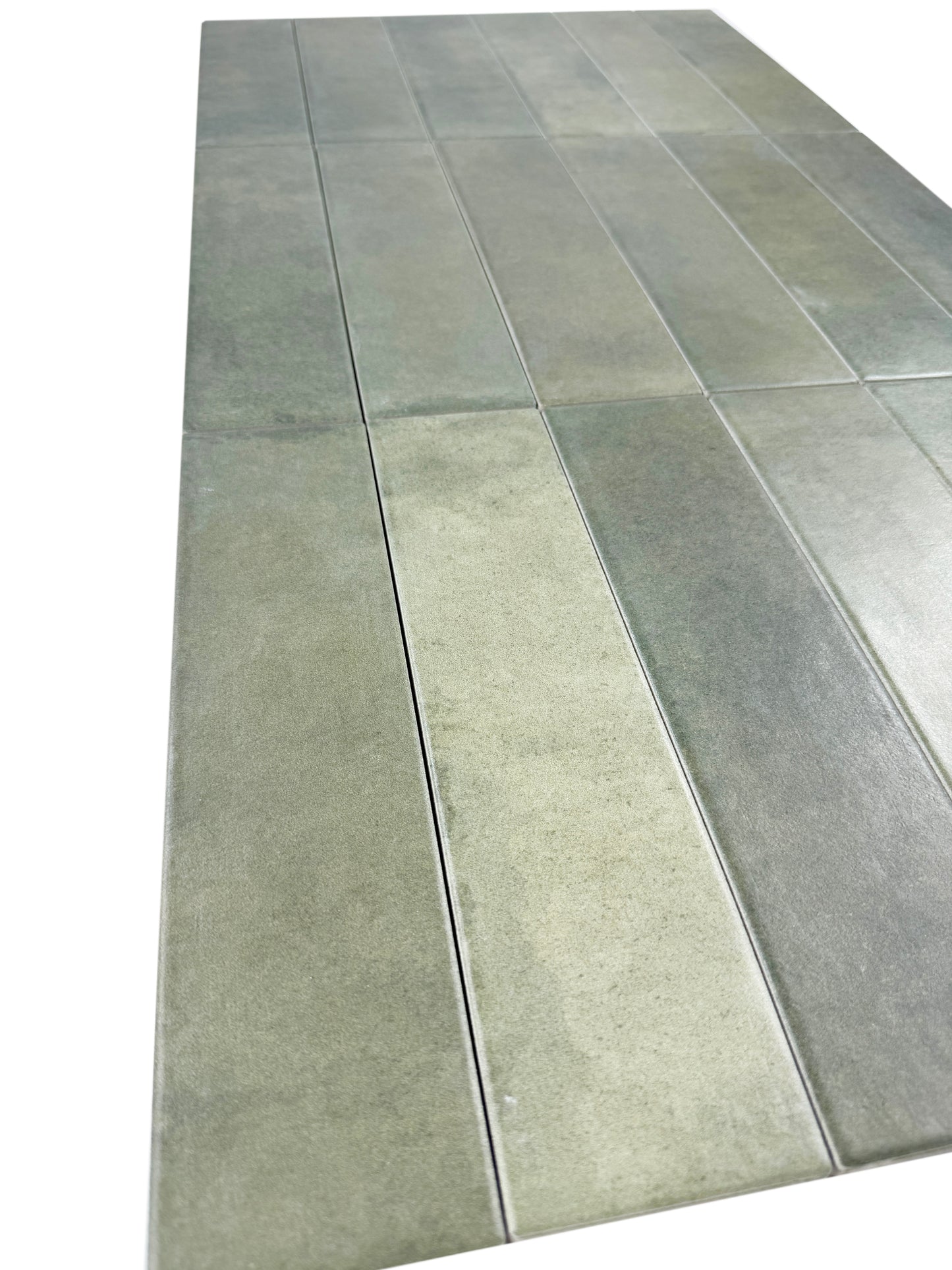 Amalfi Dawn Series Fern Green Matte Porcelain Artisanal Tile