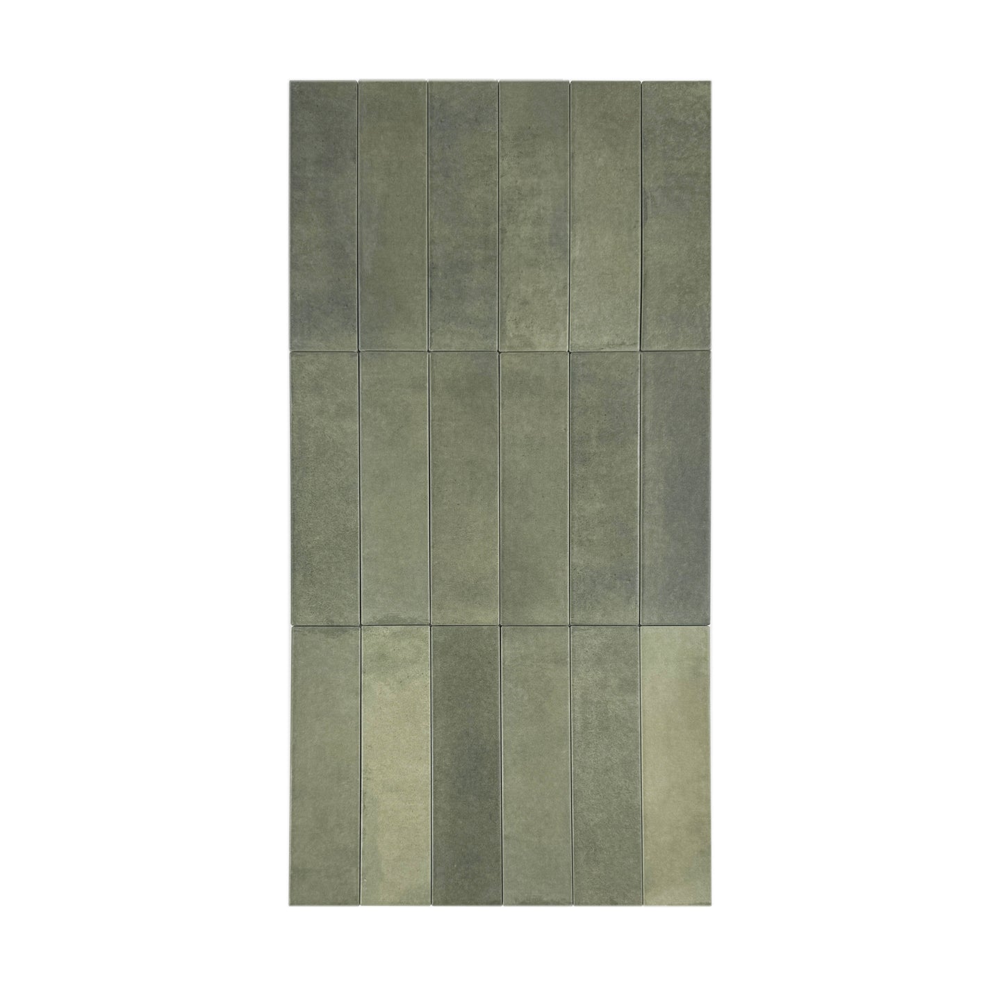 Amalfi Dawn Series Fern Green Matte Porcelain Artisanal Tile
