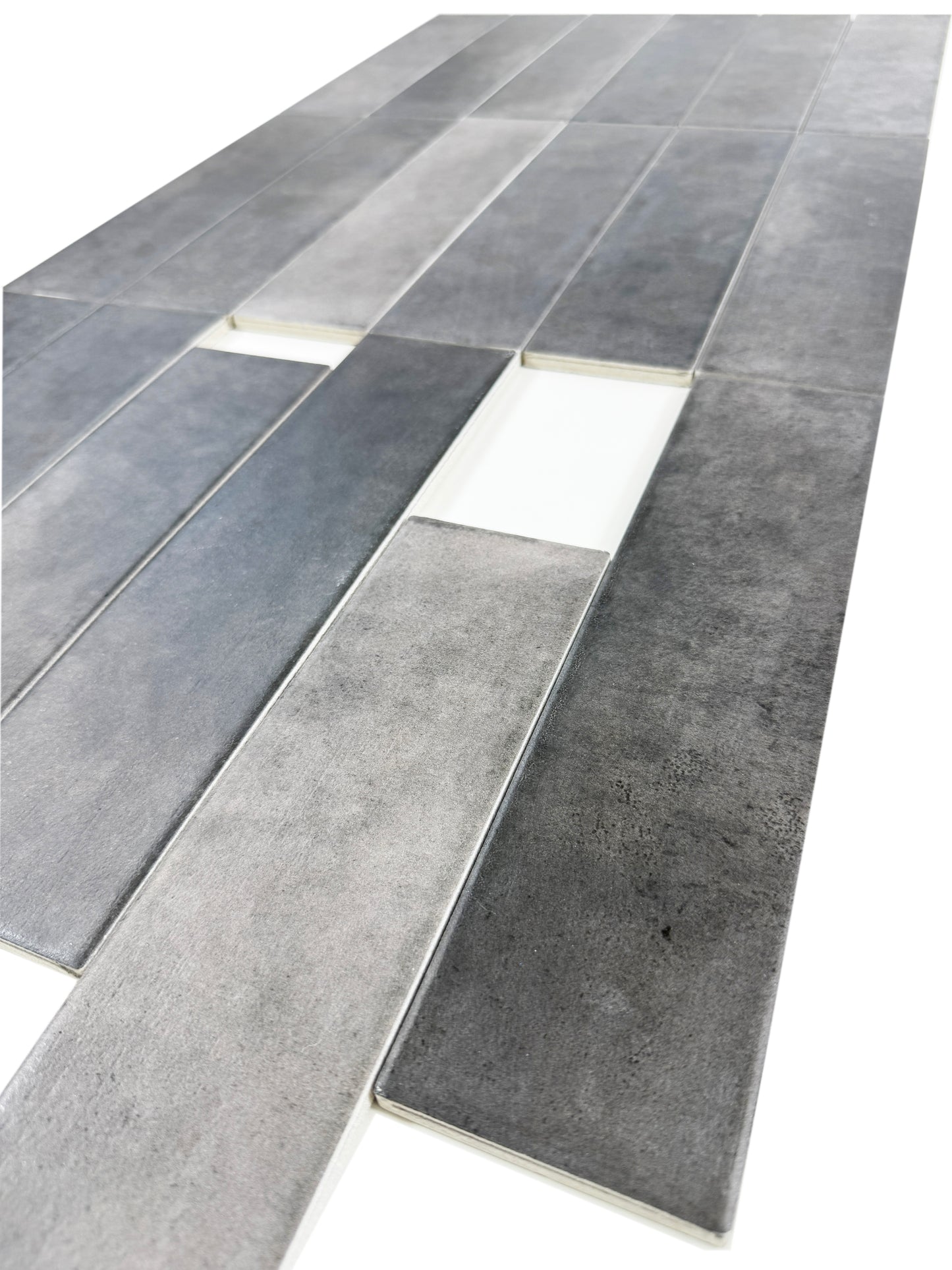 Amalfi Dawn Series Shadow Grey Matte Porcelain Artisanal Tile