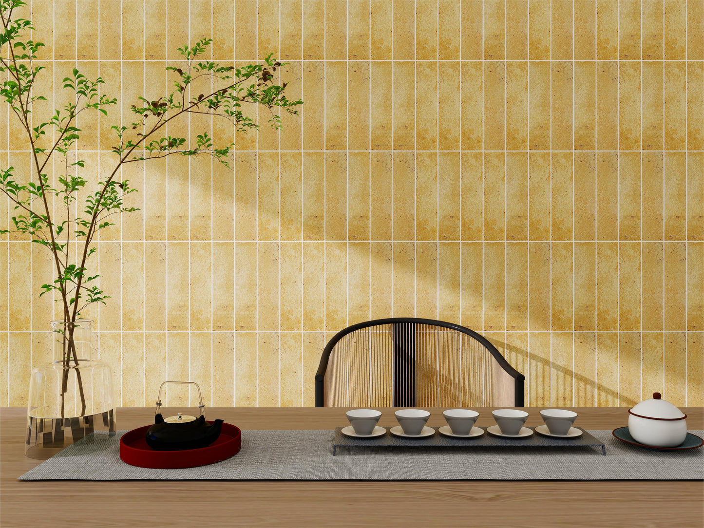 Lustre Vintage Nude Brown Matte Ceramic Artisanal Tile