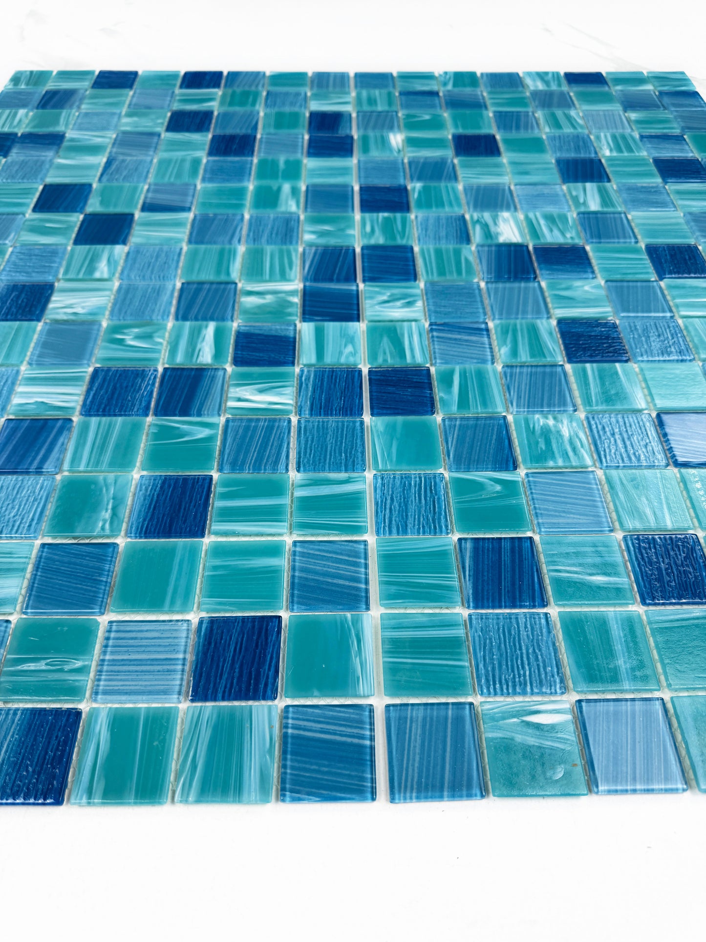 Mosaic swimming pool tiles