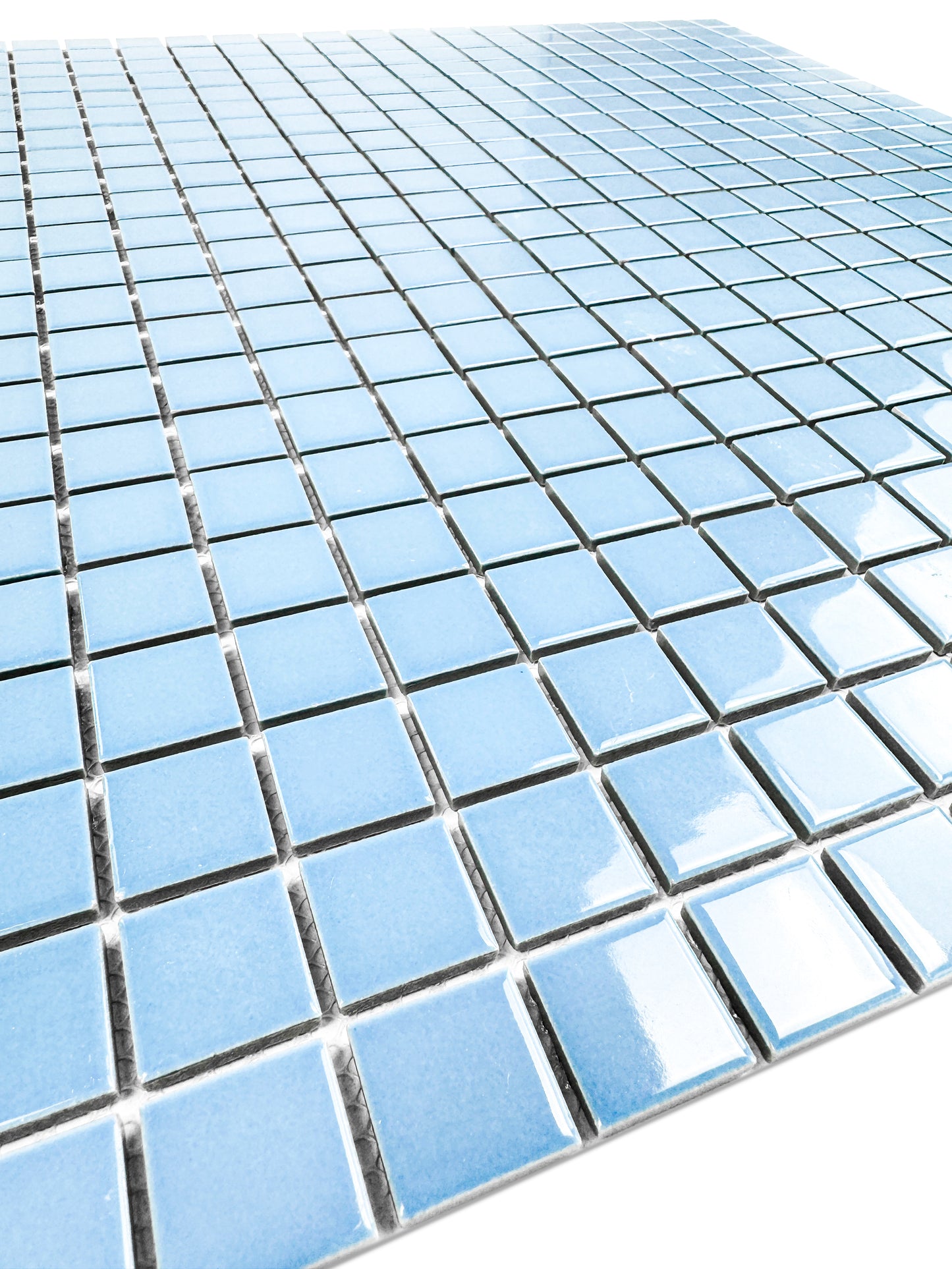Azure Harmony Light Blue Ordinary Glazed Porcelain Mosaic