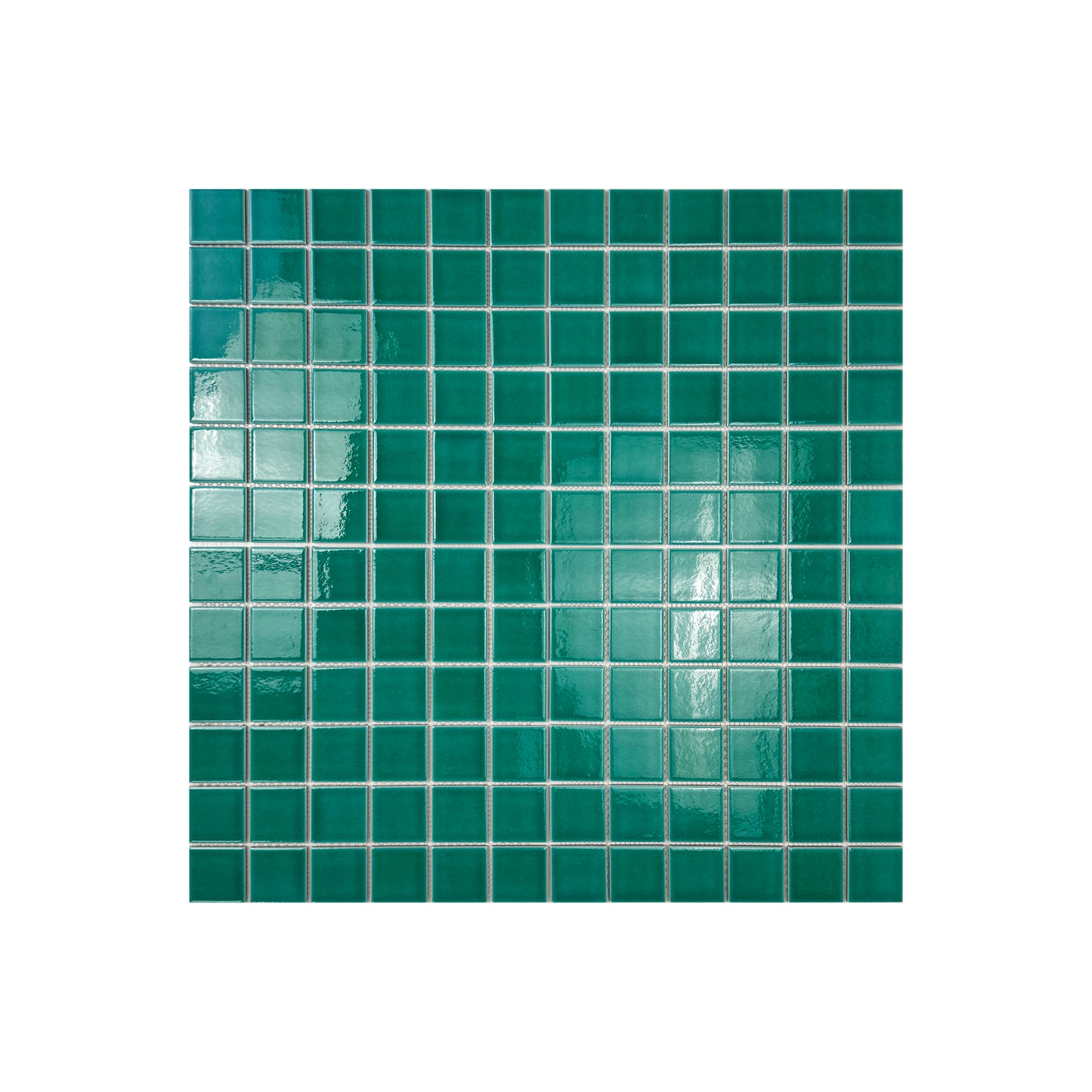 Oceanic Opal Series Tiffany Blue Crackle Porcelain Mosaic