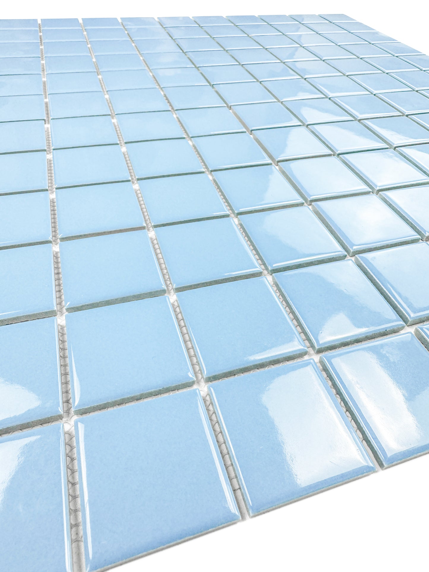 Azure Harmony Sky Blue Ordinary Glazed Porcelain Mosaic