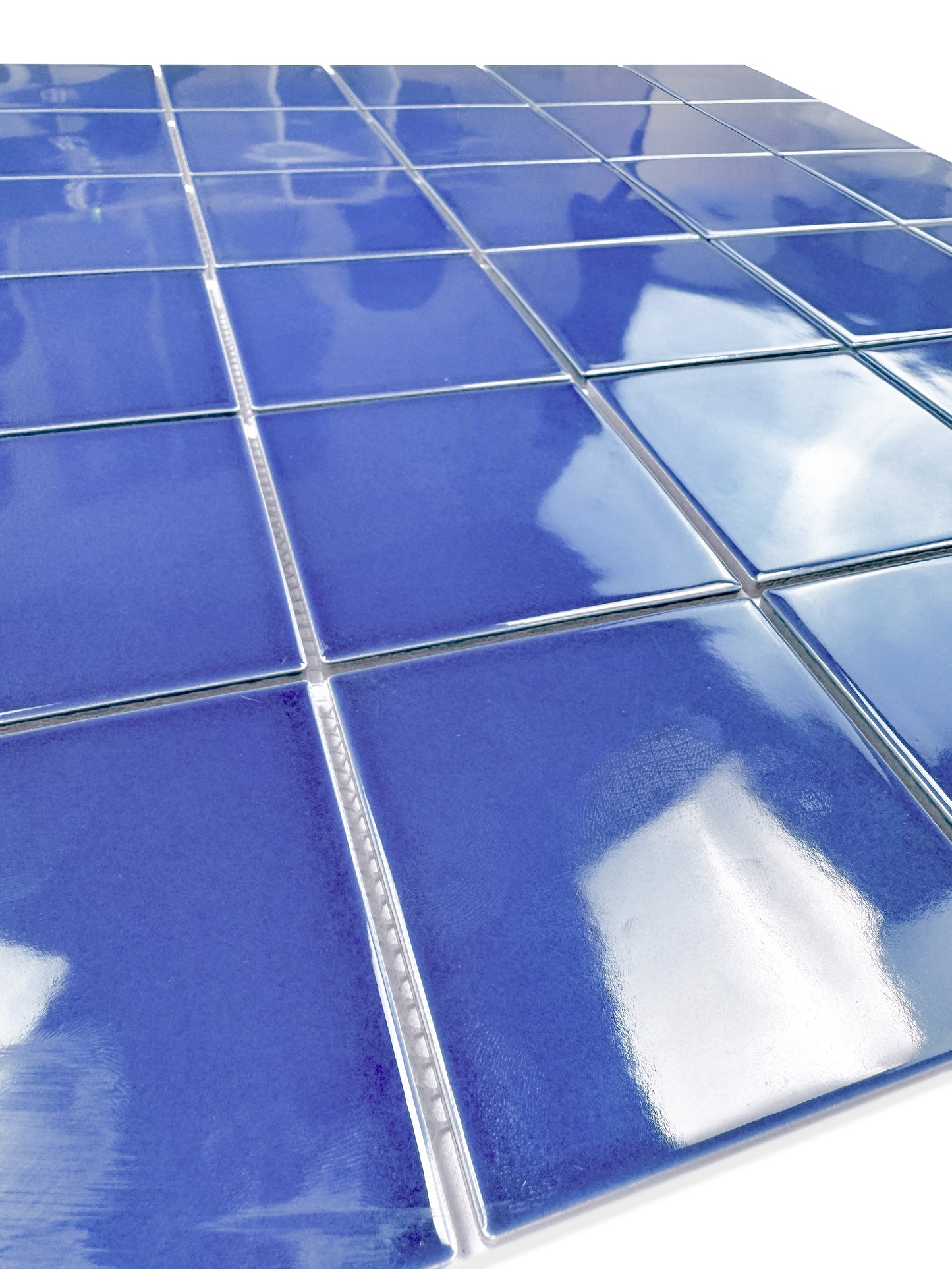 Azure Harmony Navy Blue Ordinary Glazed Porcelain Mosaic
