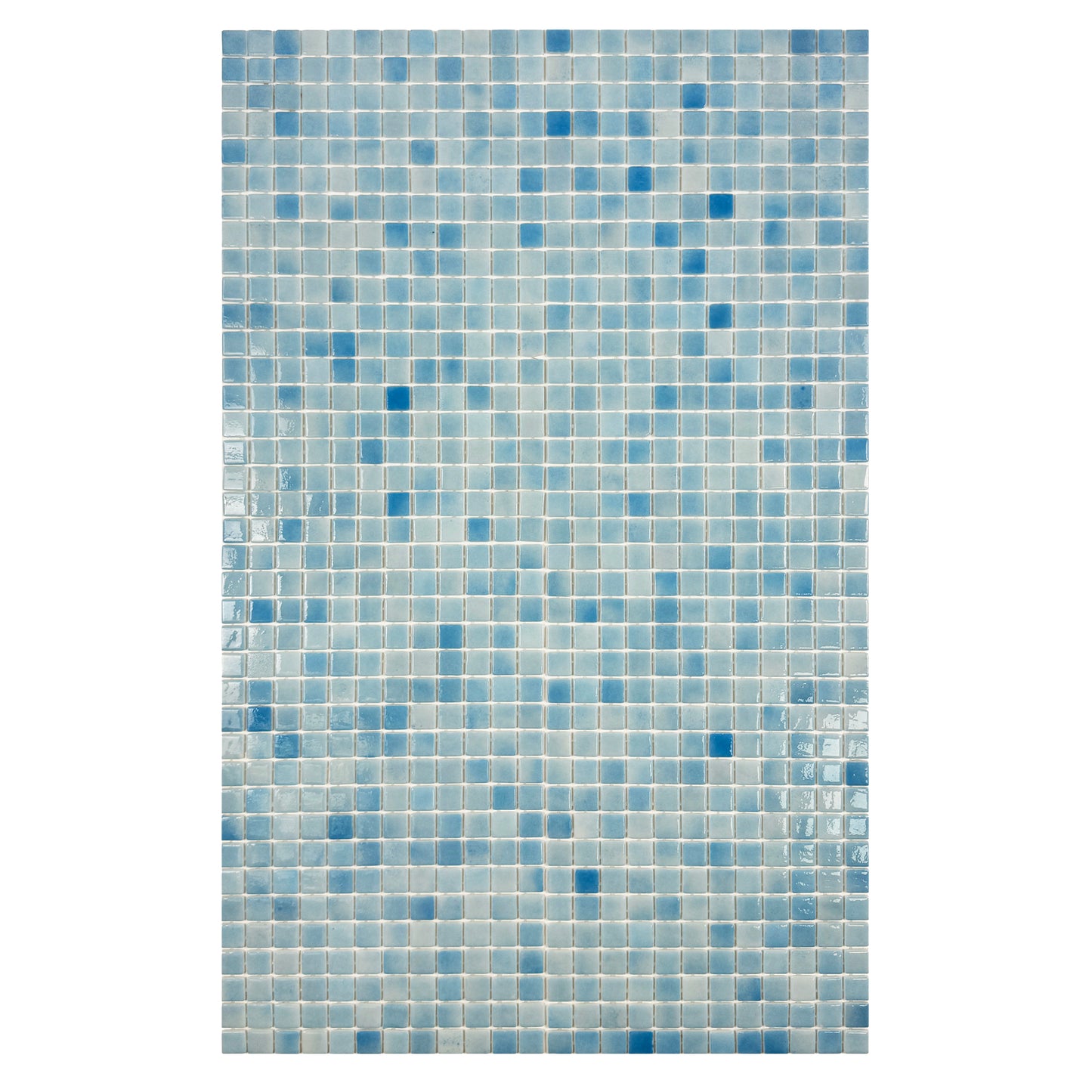 European Mosaic Series French Blue Recycled Glass Mosaic