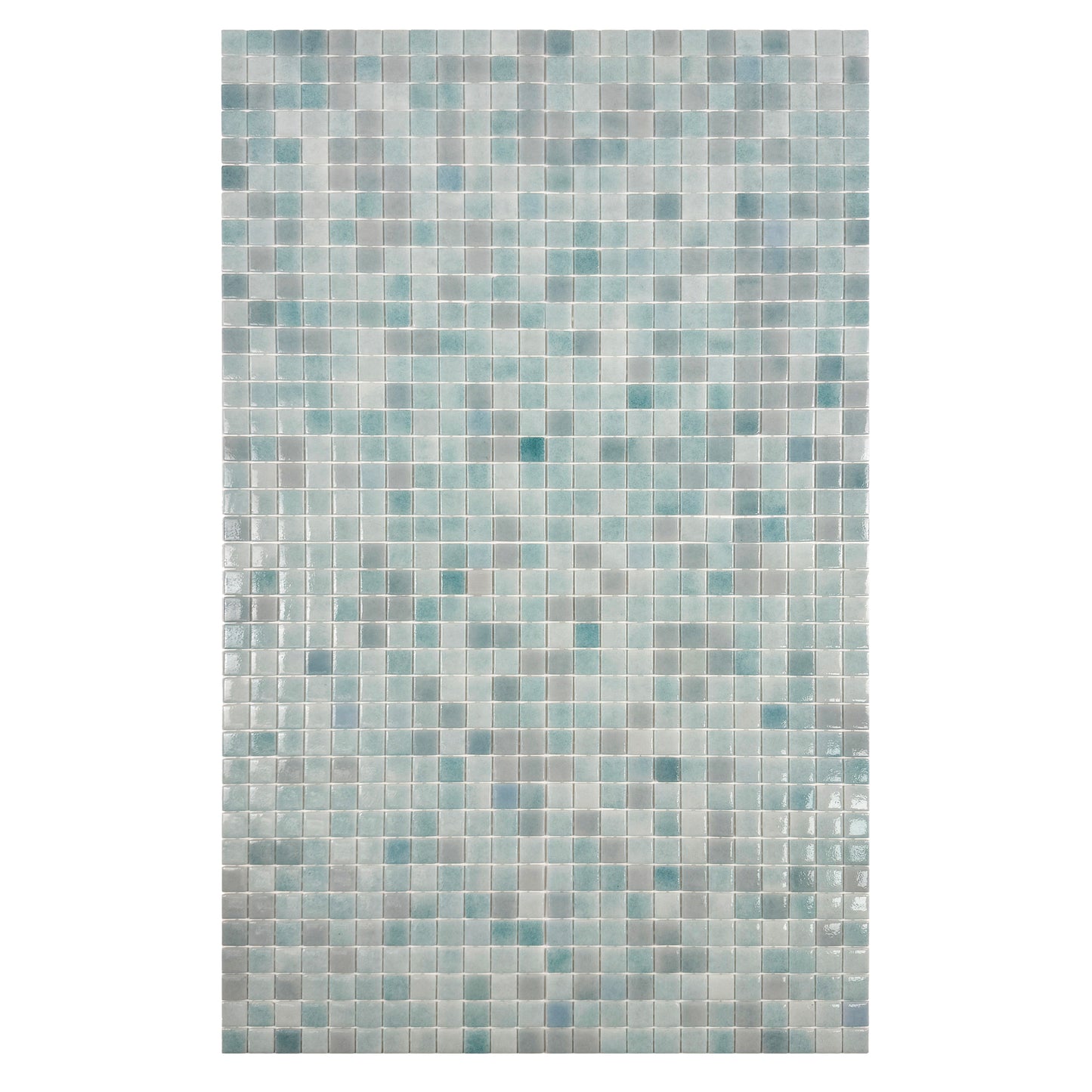 European Mosaic Series Baby Blue Recycled Glass Mosaic