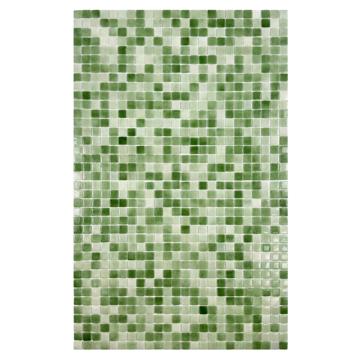 European Mosaic Series Olive Green Recycled Glass Mosaic