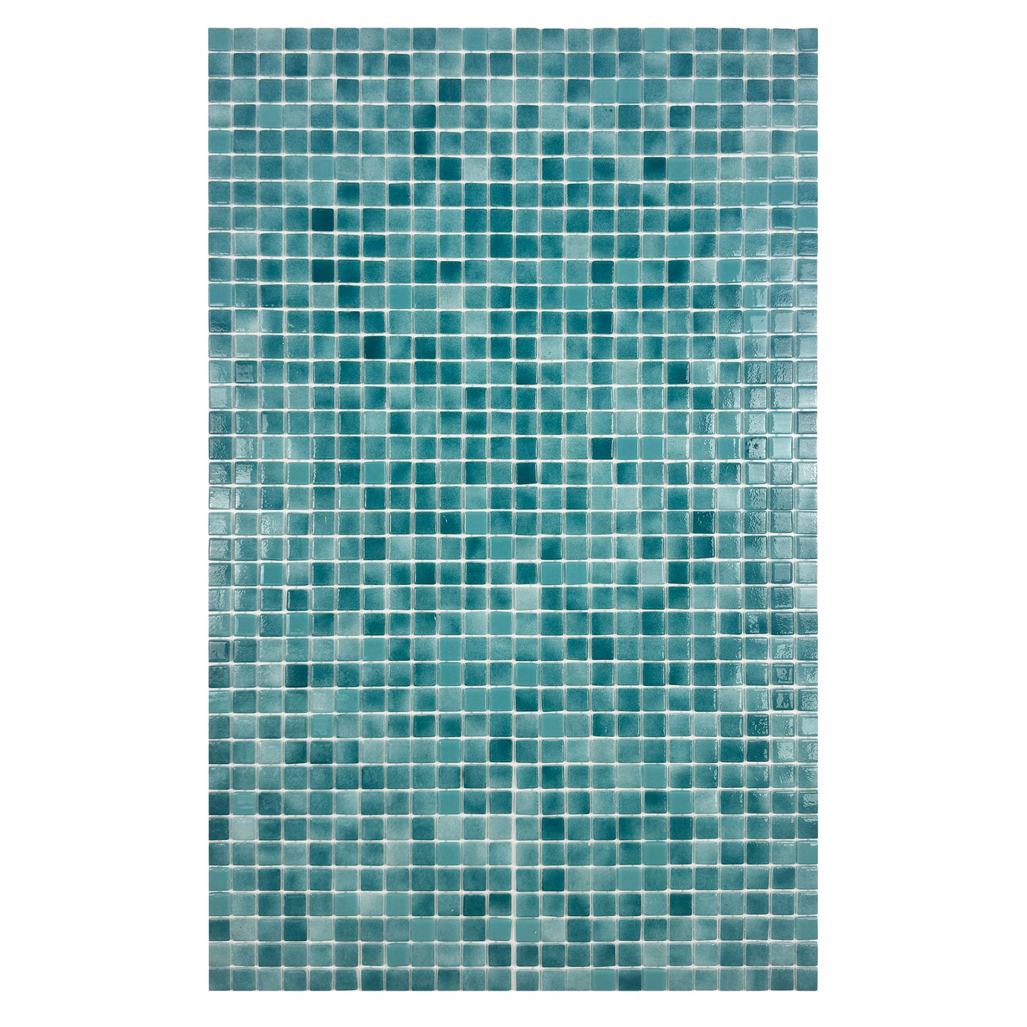 European Mosaic Series Forest Green & Flourescent Green Mixed Flourescent Glass Mosaic