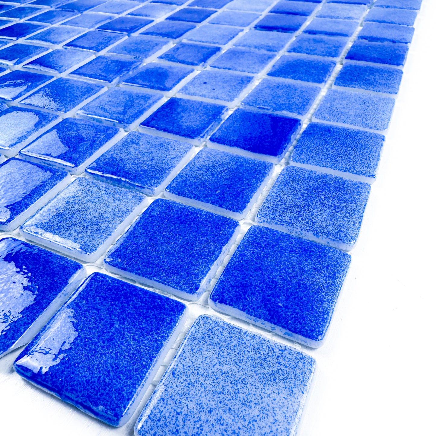 European Mosaic Series Klein Blue Recycled Glass Mosaic
