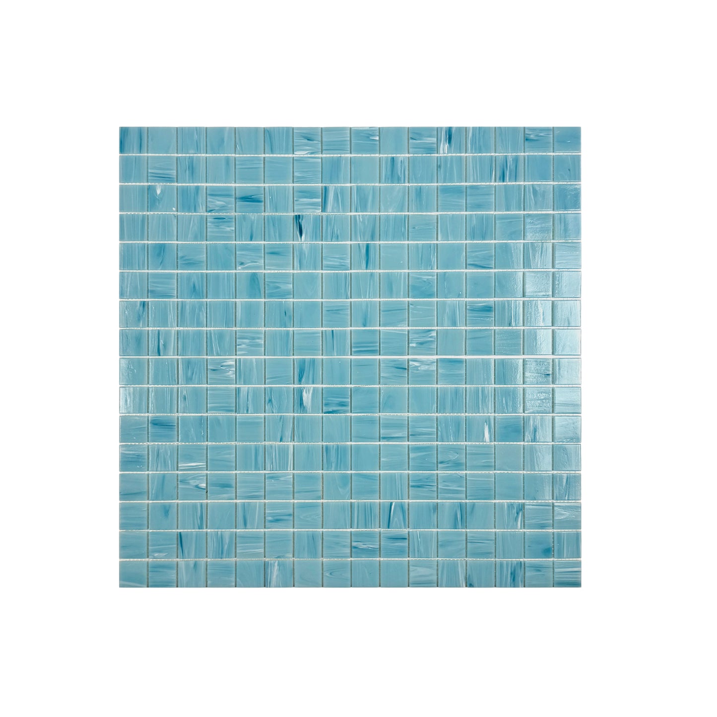 Glacial Artistry Series Sky Blue Cloud Hot Melt Glass Mosaic