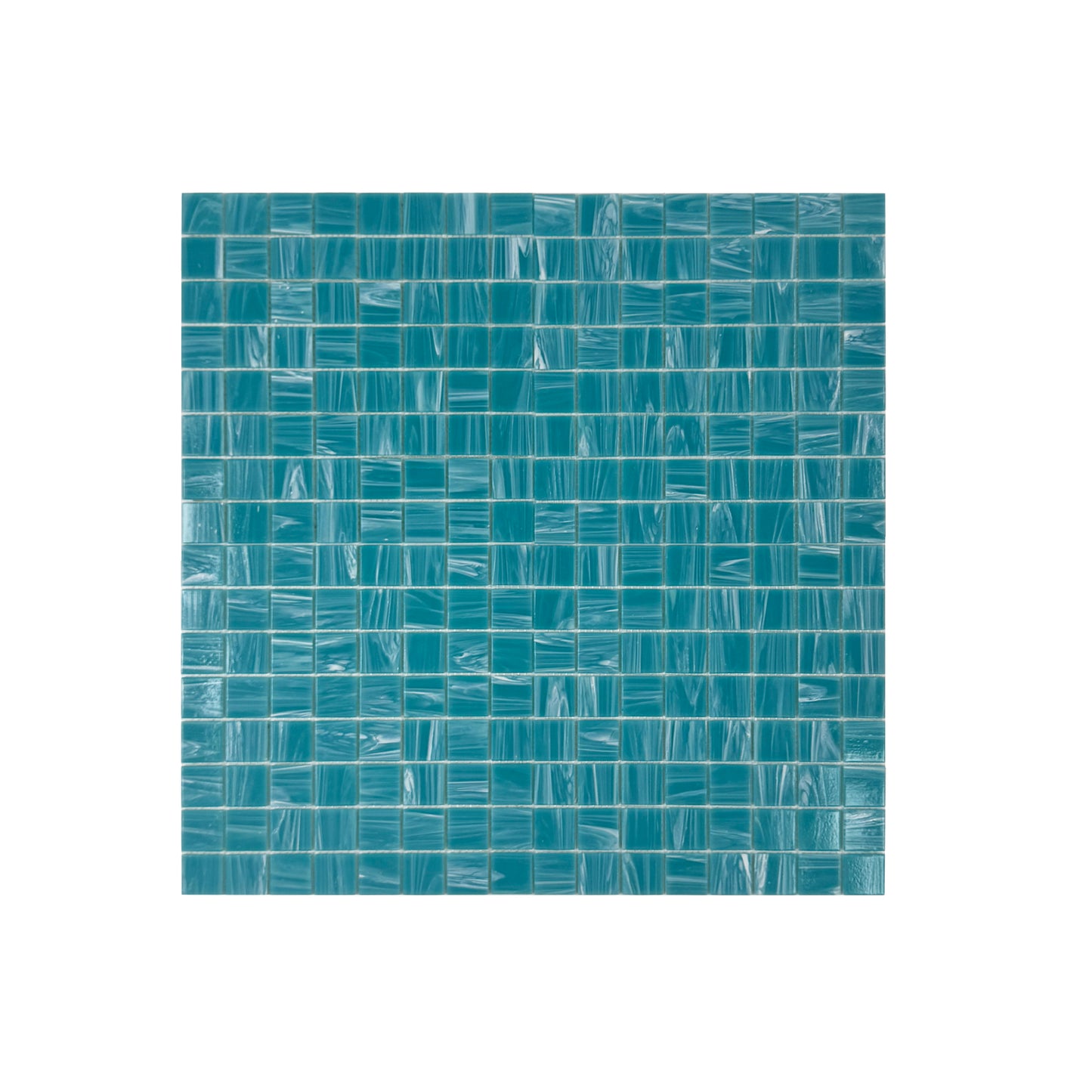 Glacial Artistry Series Cerulean Blue Cloud Hot Melt Glass Mosaic