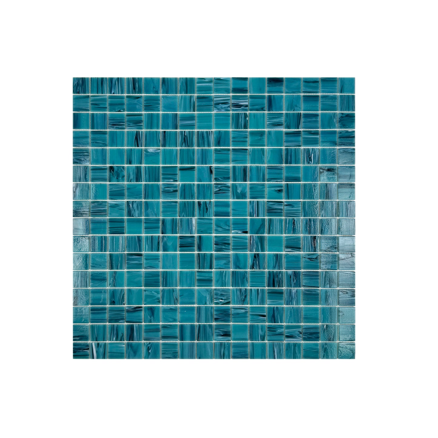 Glacial Artistry Series French Blue Cloud Hot Melt Glass Mosaic