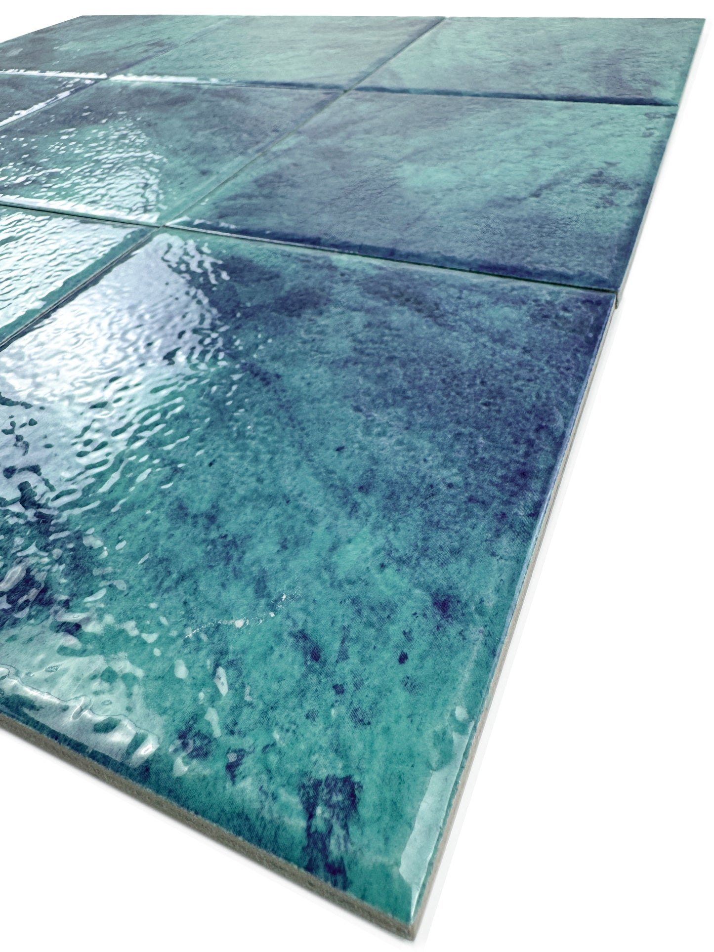 Majestic Natural Series Tiffany blue & french blue mixed natural gradients design Porcelain tile