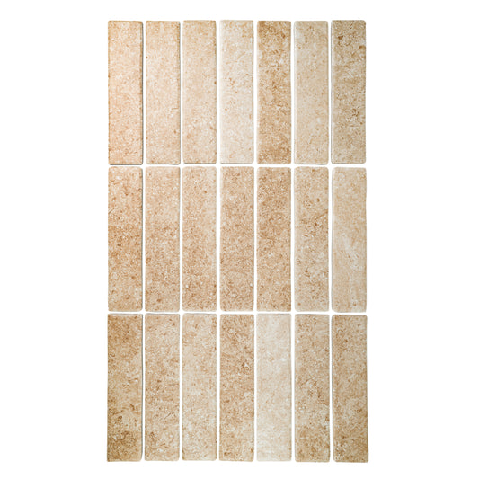 Limestone Legacy Series Boutique Beige Matte Porcelain Artisanal Tile