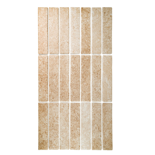 Limestone Legacy Series Boutique Beige Matte Porcelain Artisanal Tile