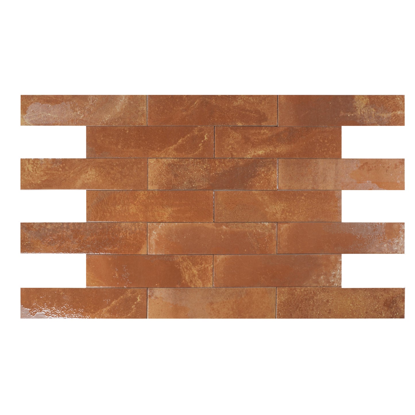 Lisbon Artisan Series Cinnamon Brown Matte Surface Porcelain Artisanal Tile