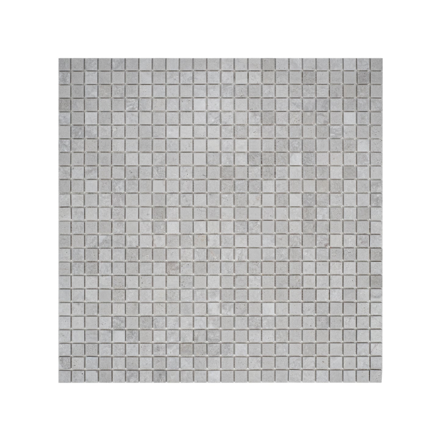 White Travertine Series Kwong Sal White Travertine  Honed Square Marble Mosaic