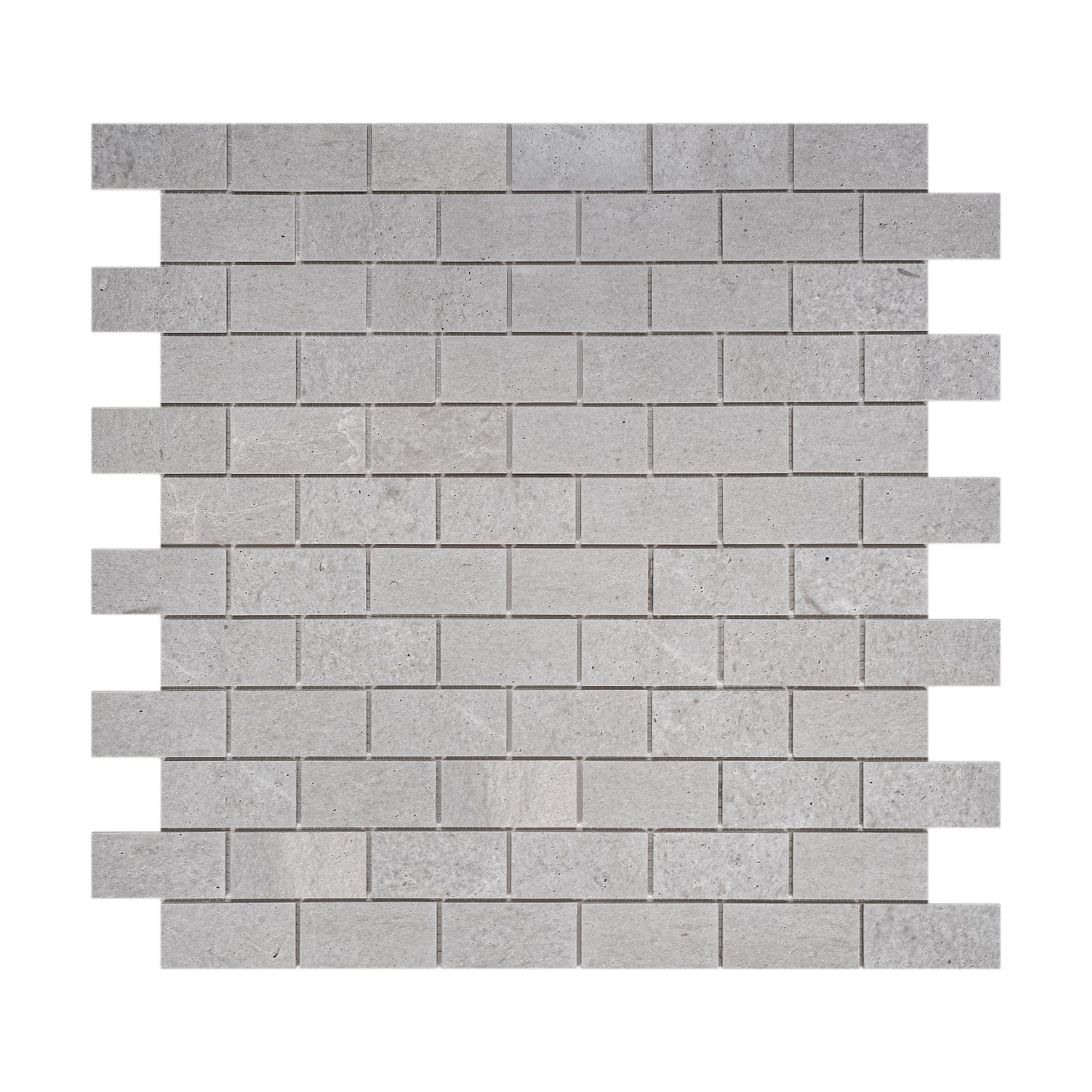 White Travertine Series Kwong Sal White Travertine  Honed Brick Pattern Marble Mosaic