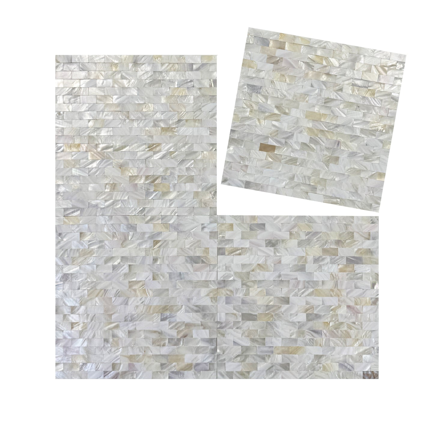 Opulent Pearl Collection Natural Color Seamless MOP Mosaic