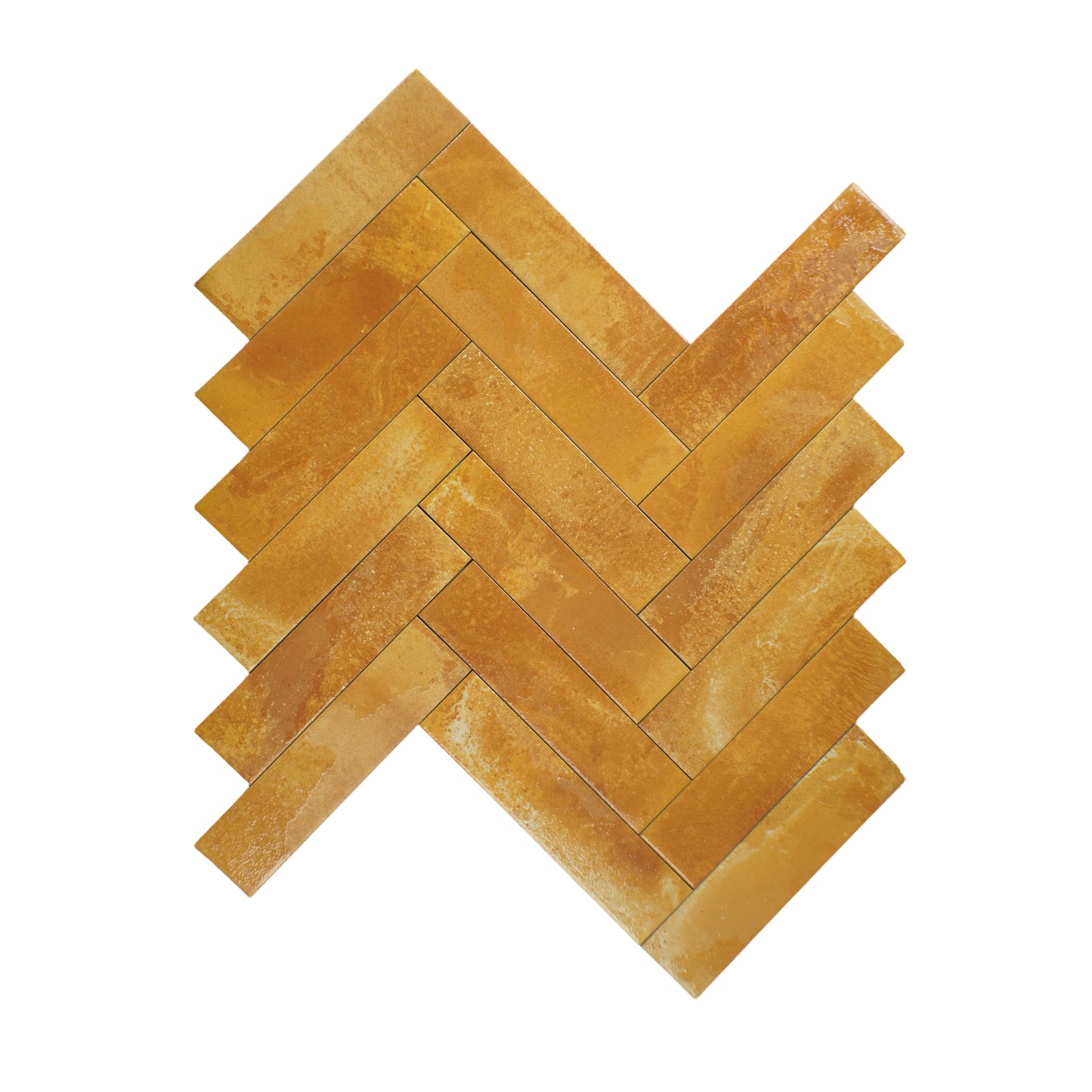 Lisbon Artisan Series Marigold Orange Matte Surface Porcelain Artisanal Tile