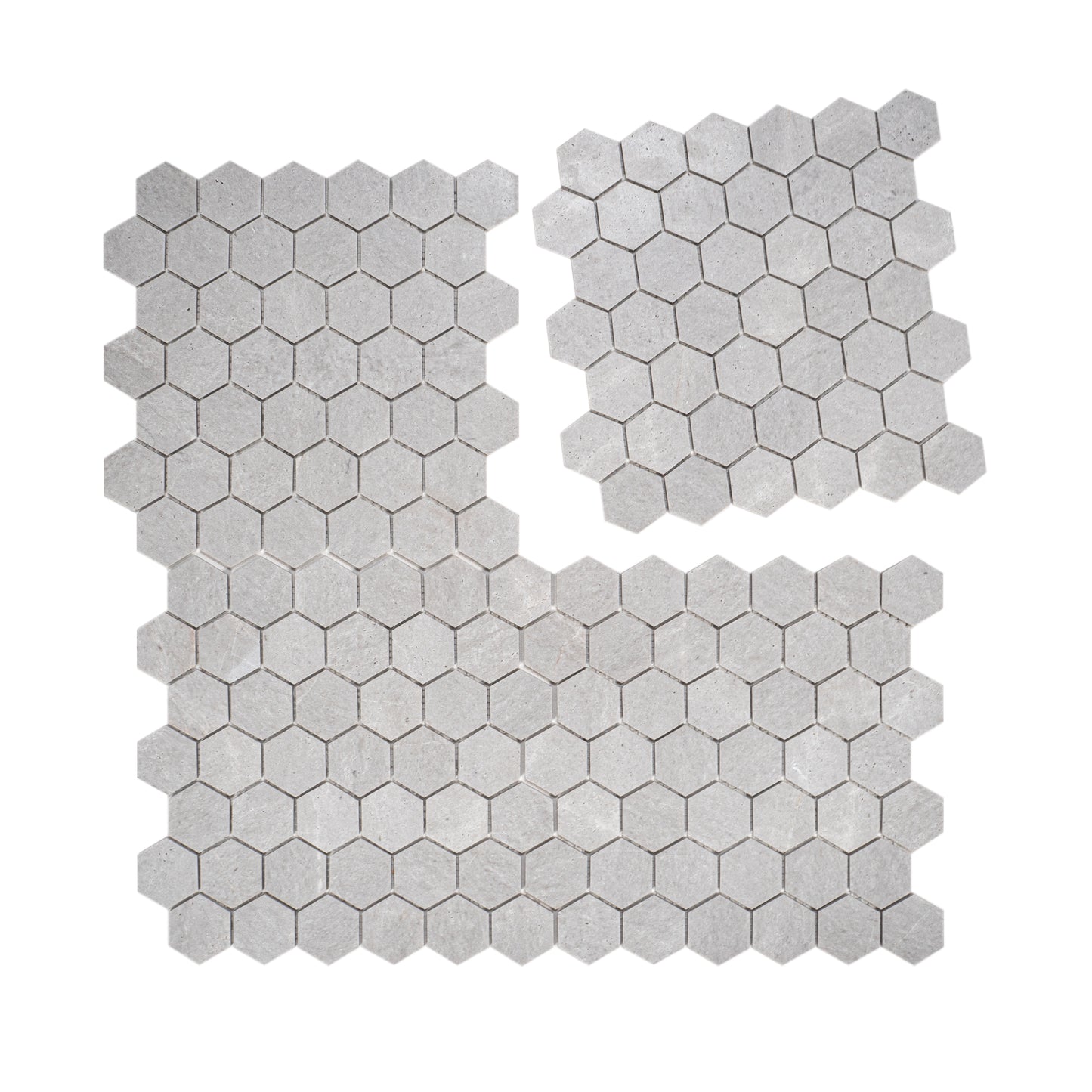 White Travertine Series Kwong Sal White Travertine  Honed  Hexagon Marble Mosaic