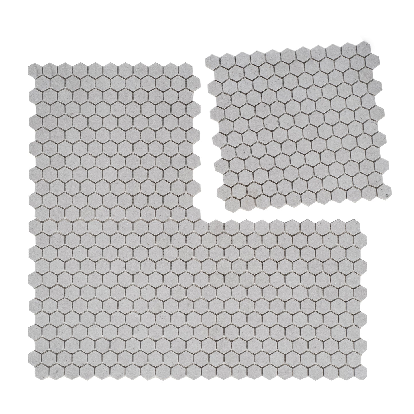 White Travertine Series Kwong Sal White Travertine  Honed  Hexagon Marble Mosaic