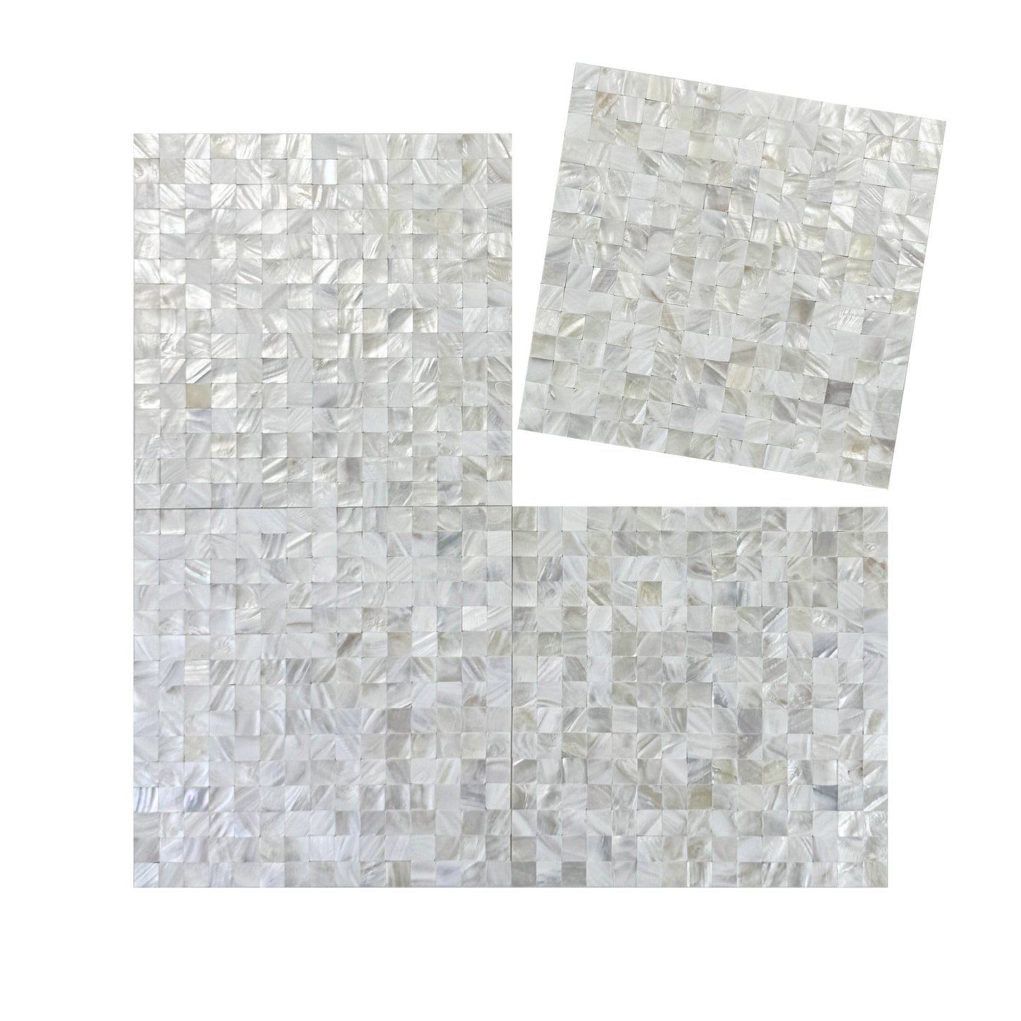 Opulent Pearl Collection Natural Color Seamless MOP Mosaic