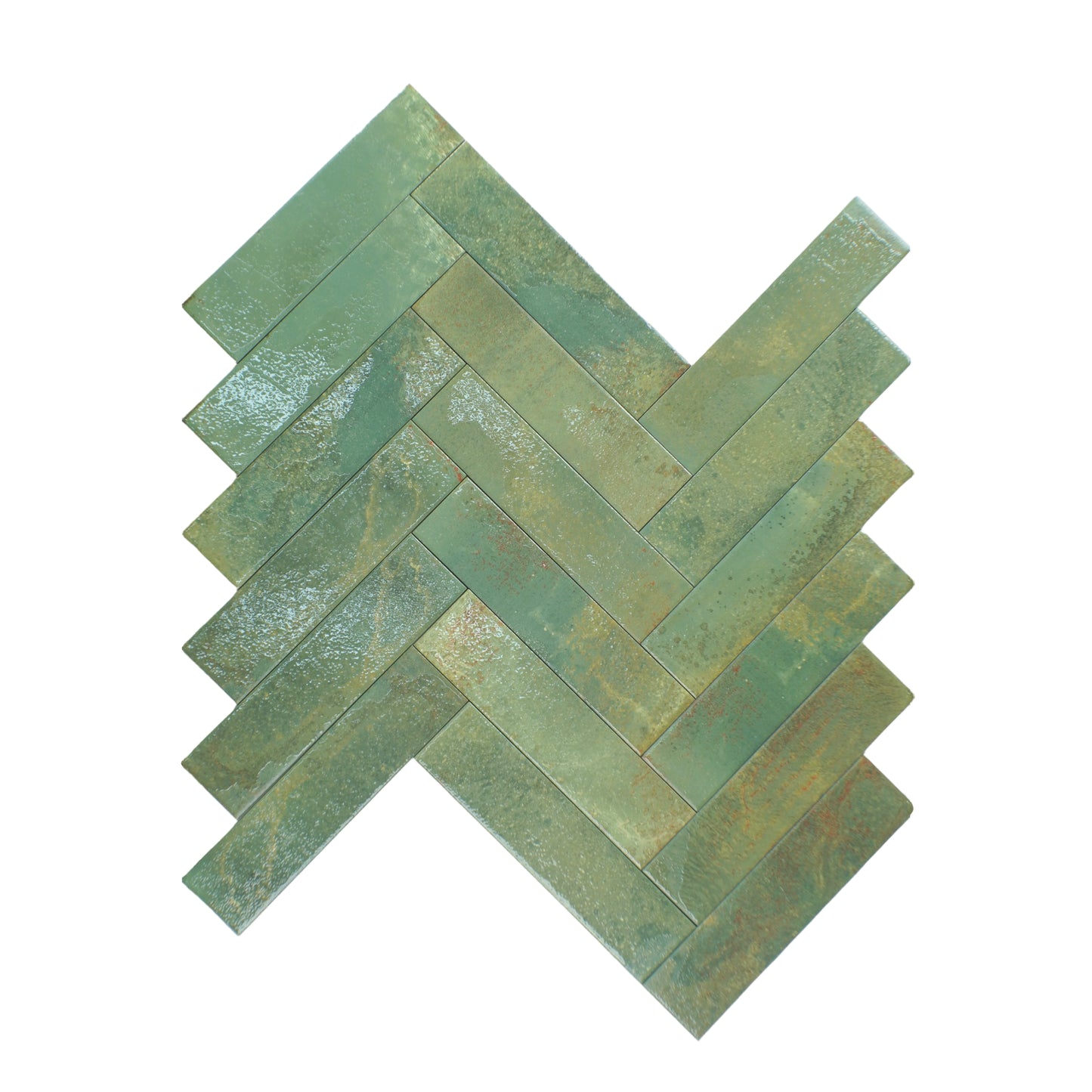 Lisbon Artisan Series Grass Green Matte Surface Porcelain Artisanal Tile