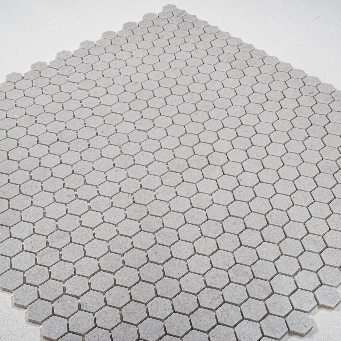 White Travertine Series Kwong Sal White Travertine  Honed  Hexagon Marble Mosaic