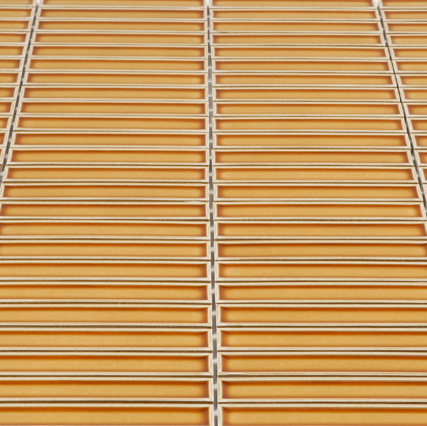 Aurora Strips Series Tan Beige Long Strip  Glazed Porcelain Mosaic