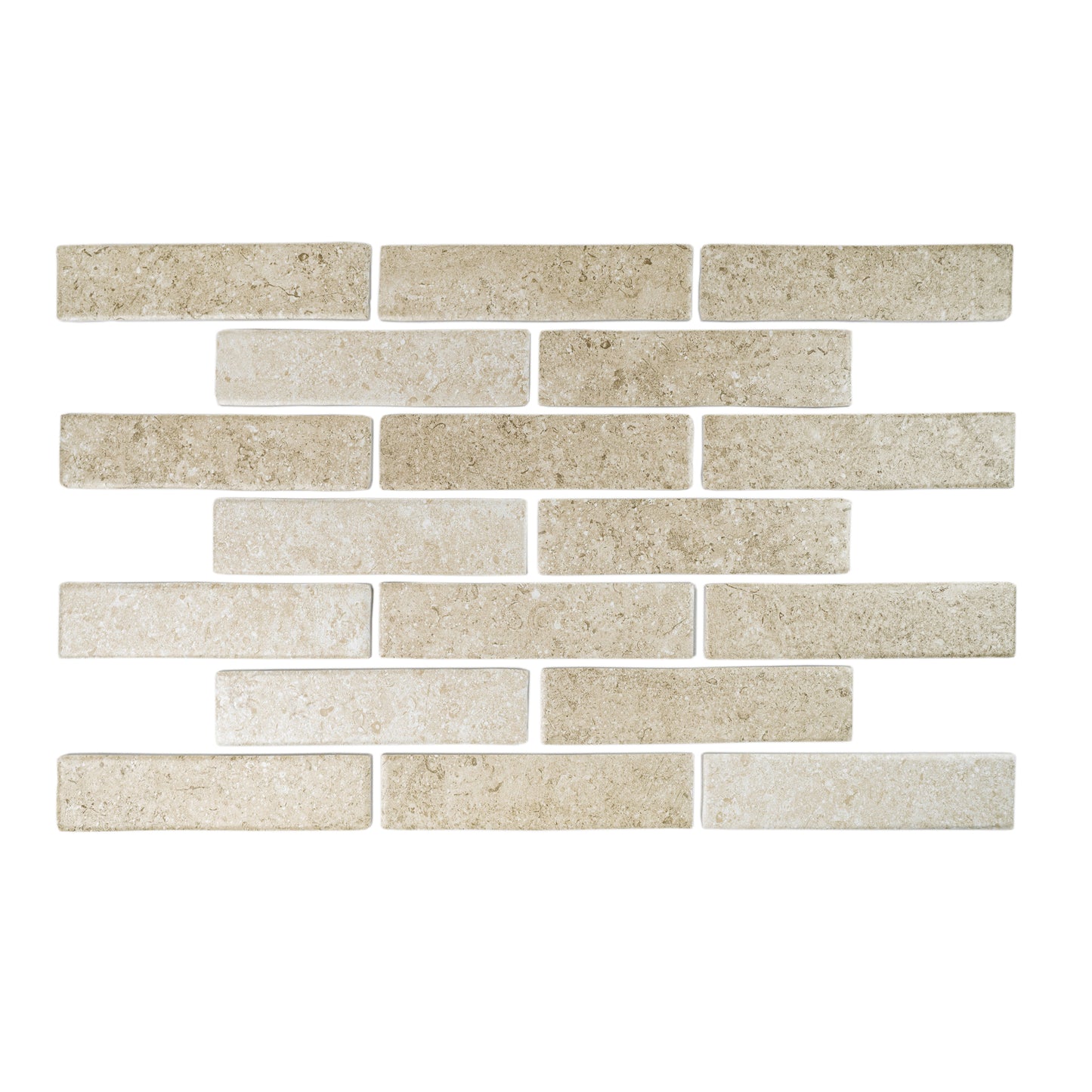 Limestone Legacy Series Light Beige Matte Porcelain Artisanal Tile