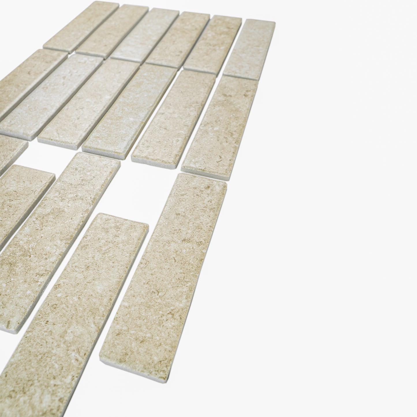 Limestone Legacy Series Light Beige Matte Porcelain Artisanal Tile