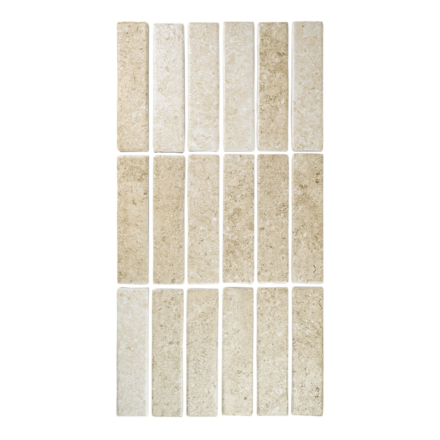 Limestone Legacy Series Light Beige Matte Porcelain Artisanal Tile