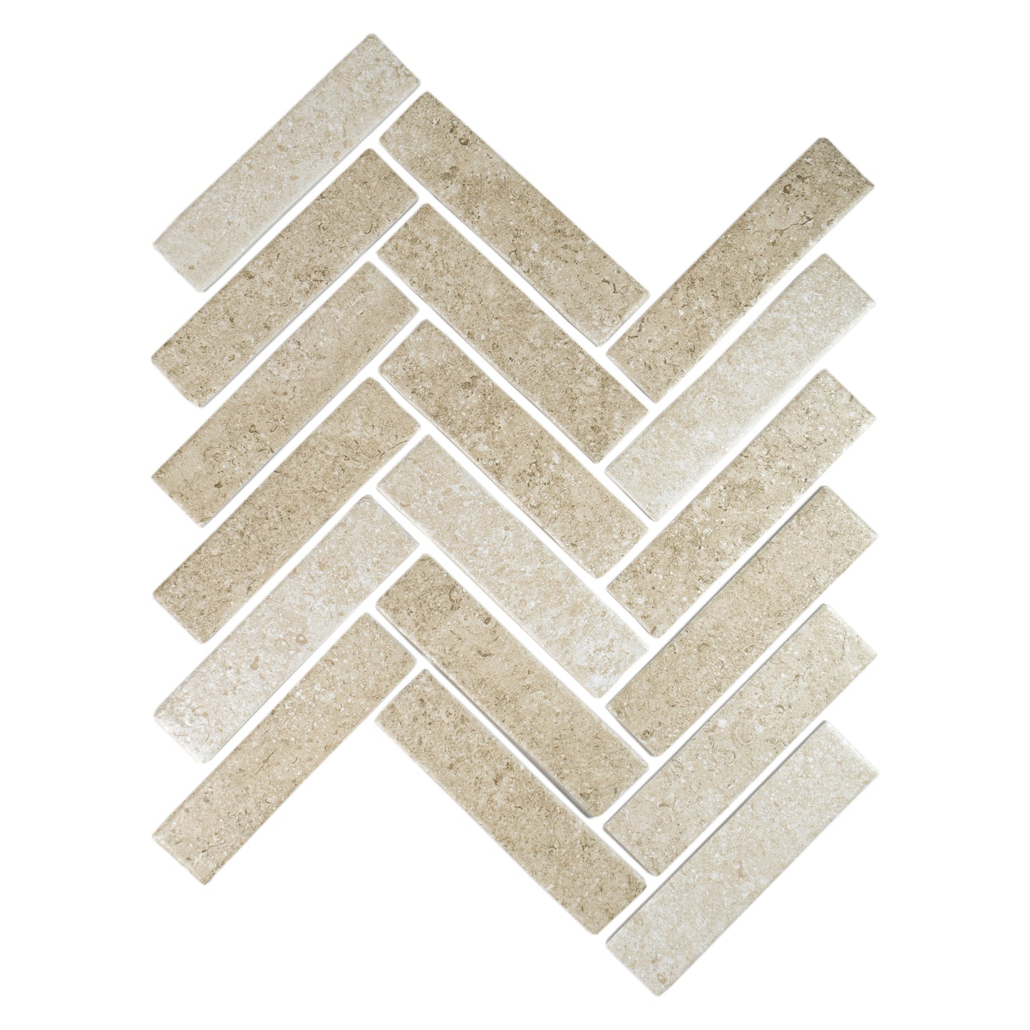 Limestone Legacy Series Light Beige Matte Porcelain Artisanal Tile