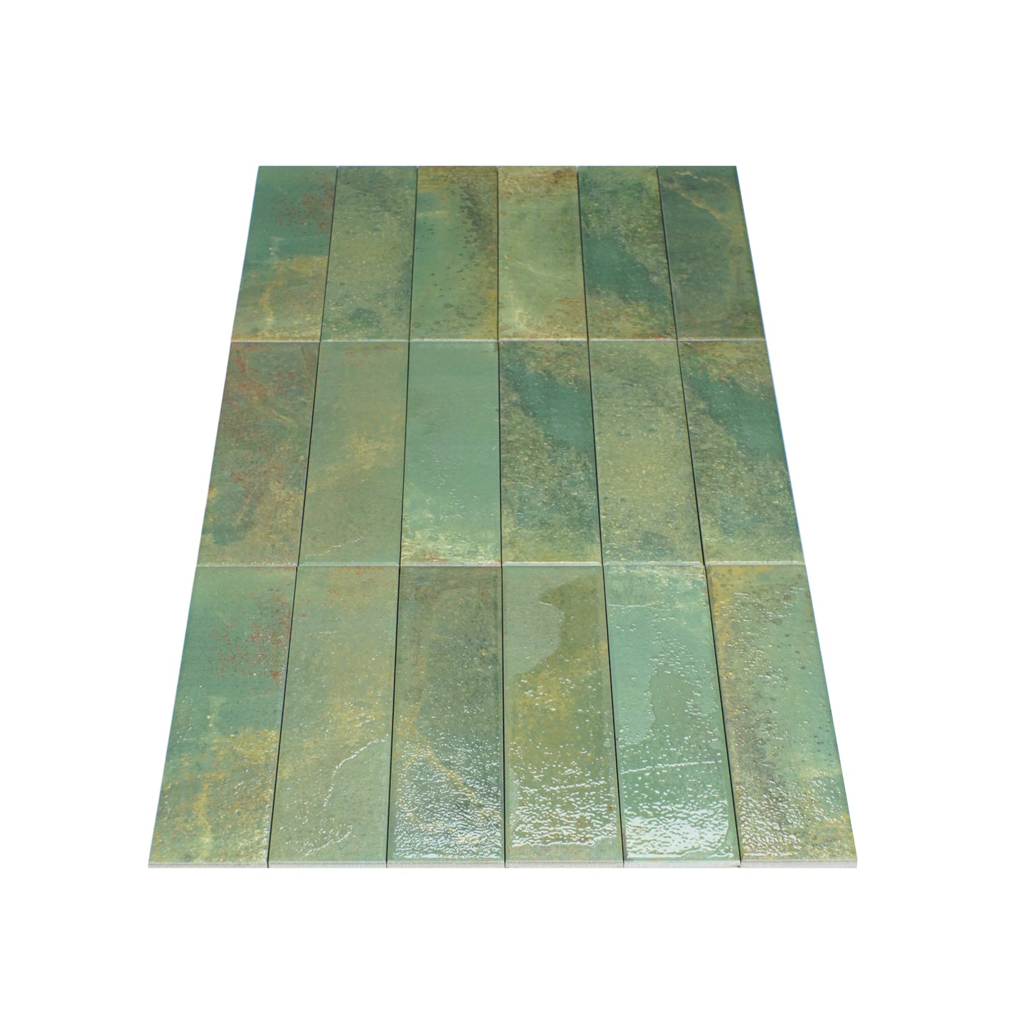 Lisbon Artisan Series Grass Green Matte Surface Porcelain Artisanal Tile