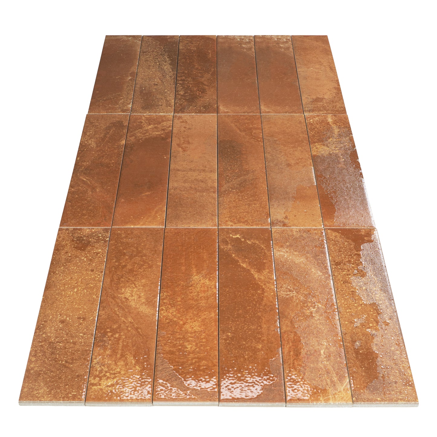 Lisbon Artisan Series Cinnamon Brown Matte Surface Porcelain Artisanal Tile