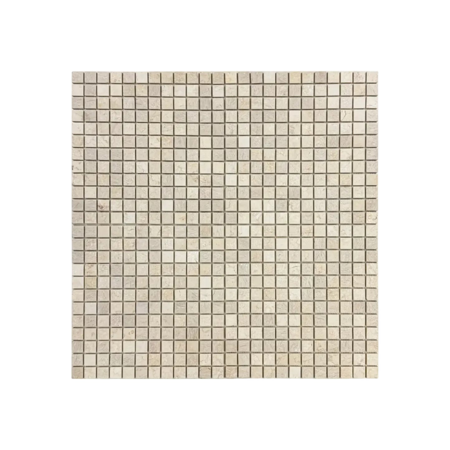 Beige Travertine Series Light Beige  Honed Square Travertine Marble Mosaic