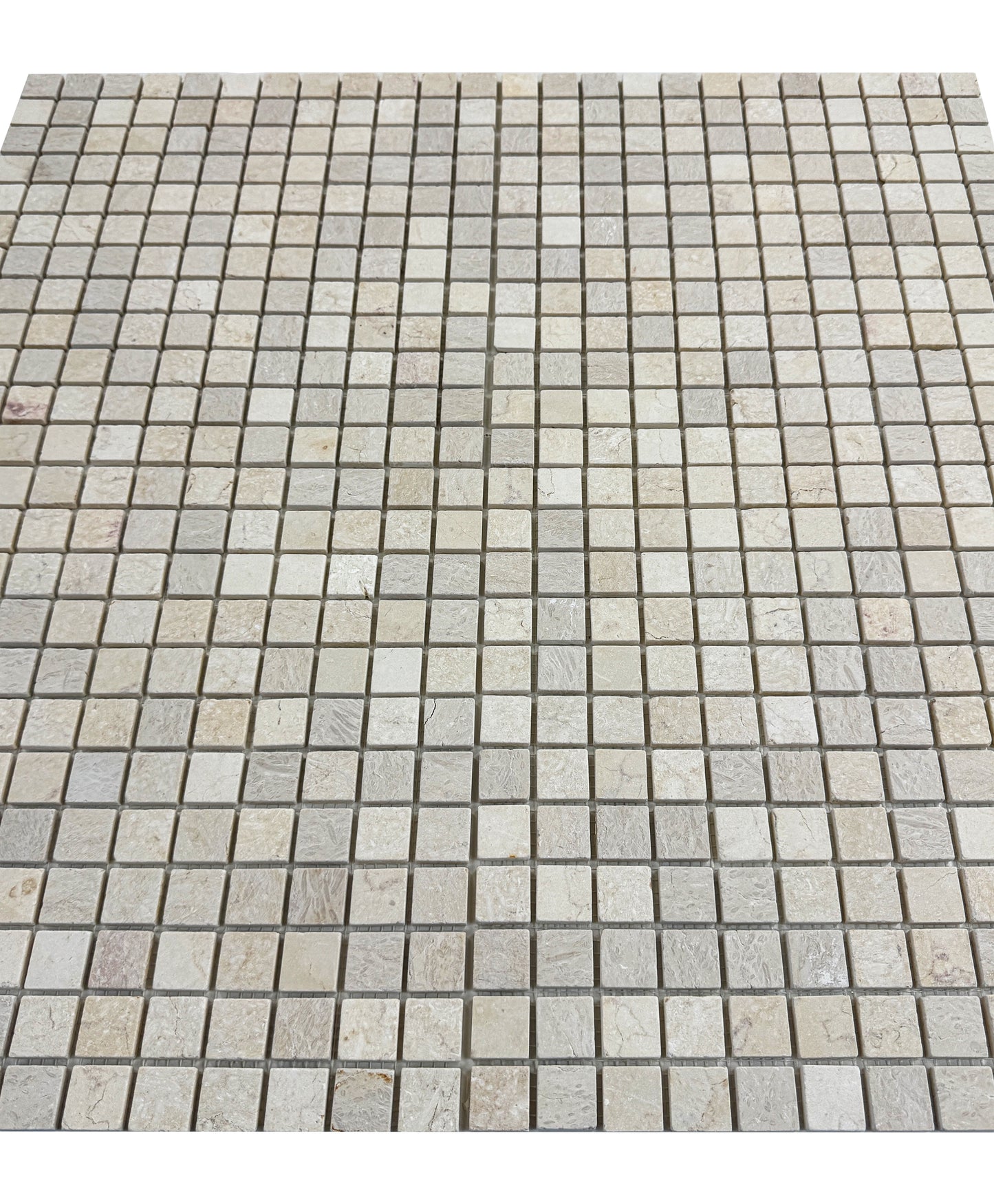 Beige Travertine Series Light Beige  Honed Square Travertine Marble Mosaic