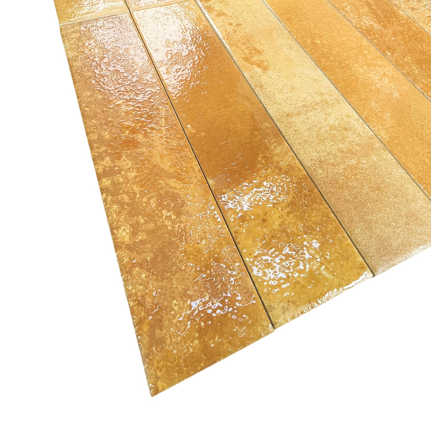 Lisbon Artisan Series Marigold Orange Matte Surface Porcelain Artisanal Tile