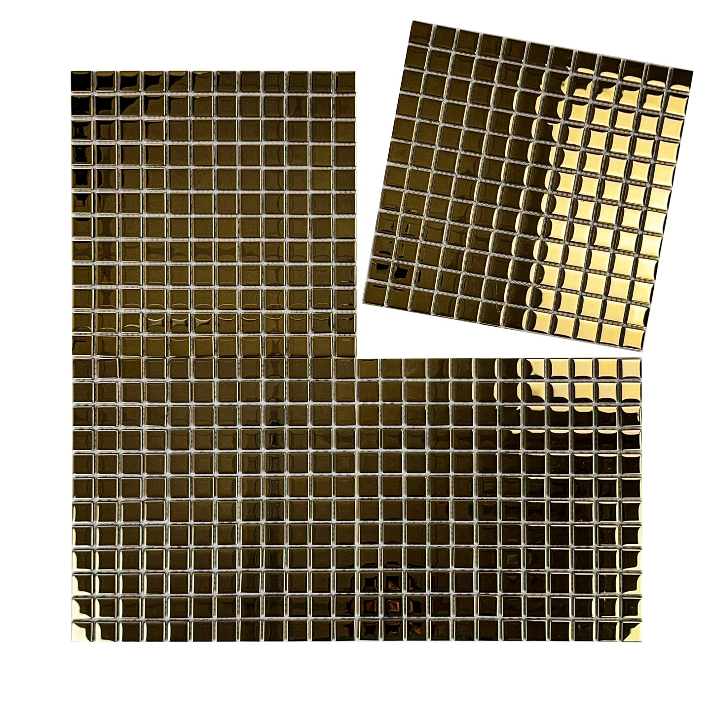 Gold Plated Glass Mosaic