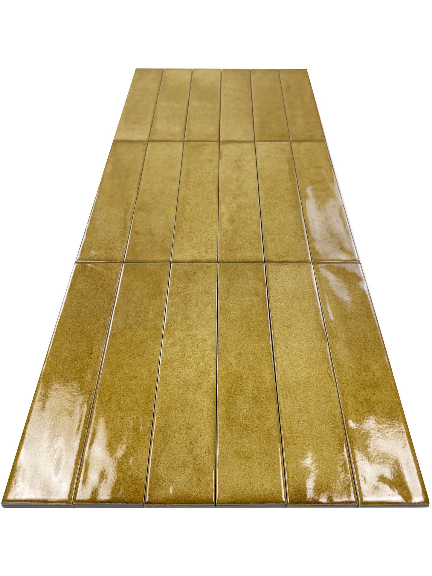 Amalfi Dawn Series Peanut Brown Glossy Porcelain Artisanal Tile