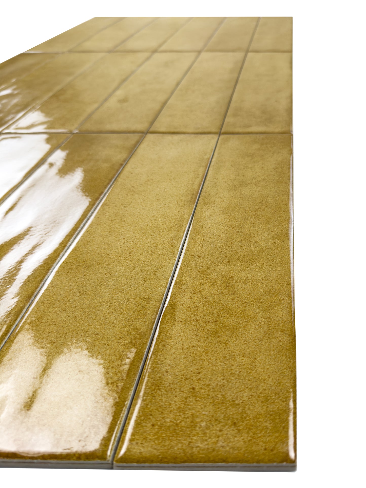 Amalfi Dawn Series Peanut Brown Glossy Porcelain Artisanal Tile