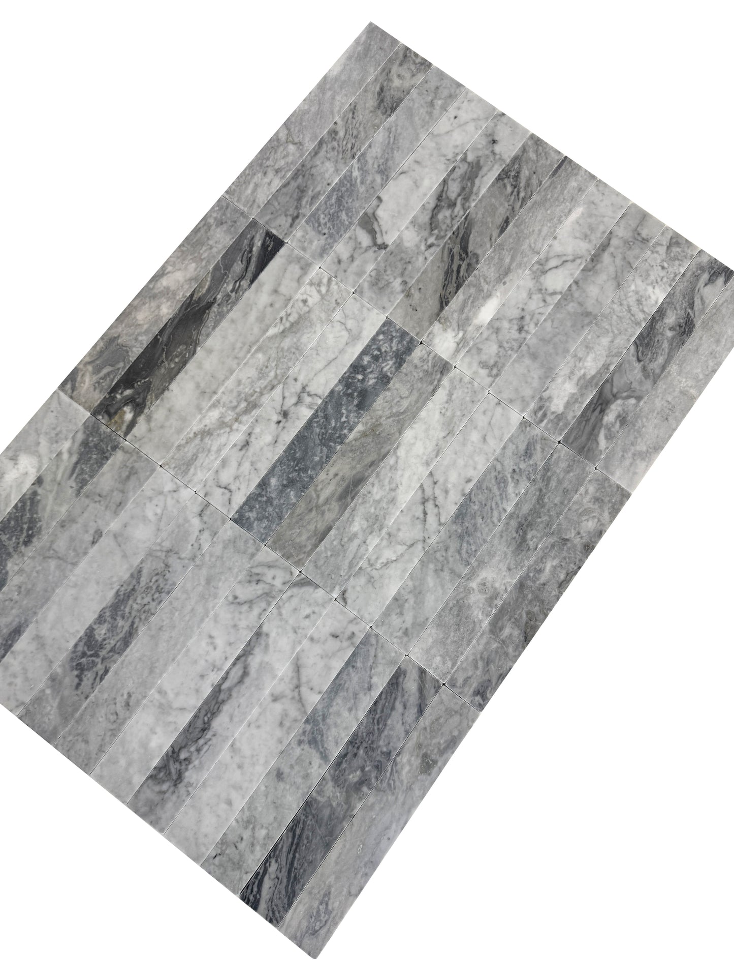 Verona Series Bardiglio Tumble & Brush Surface Marble Tile