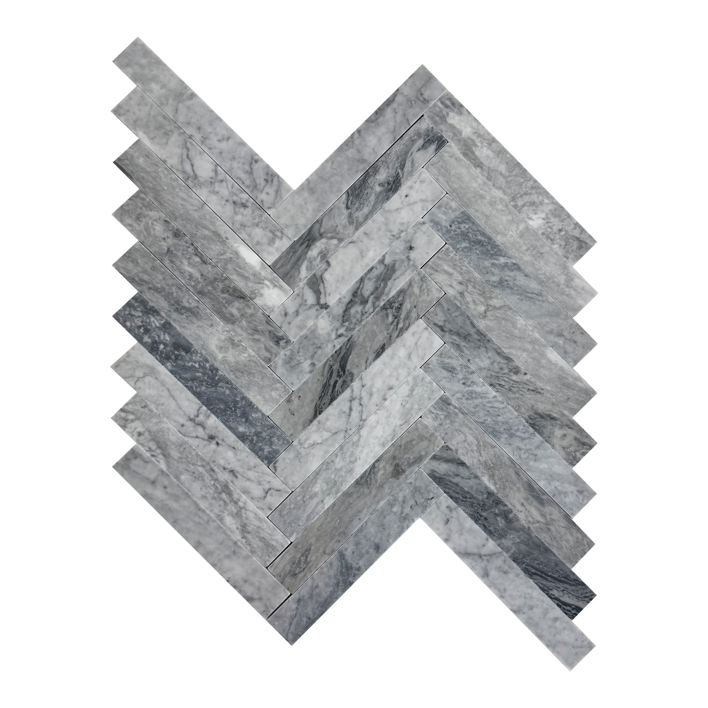 Verona Series Bardiglio Tumble & Brush Surface Marble Tile