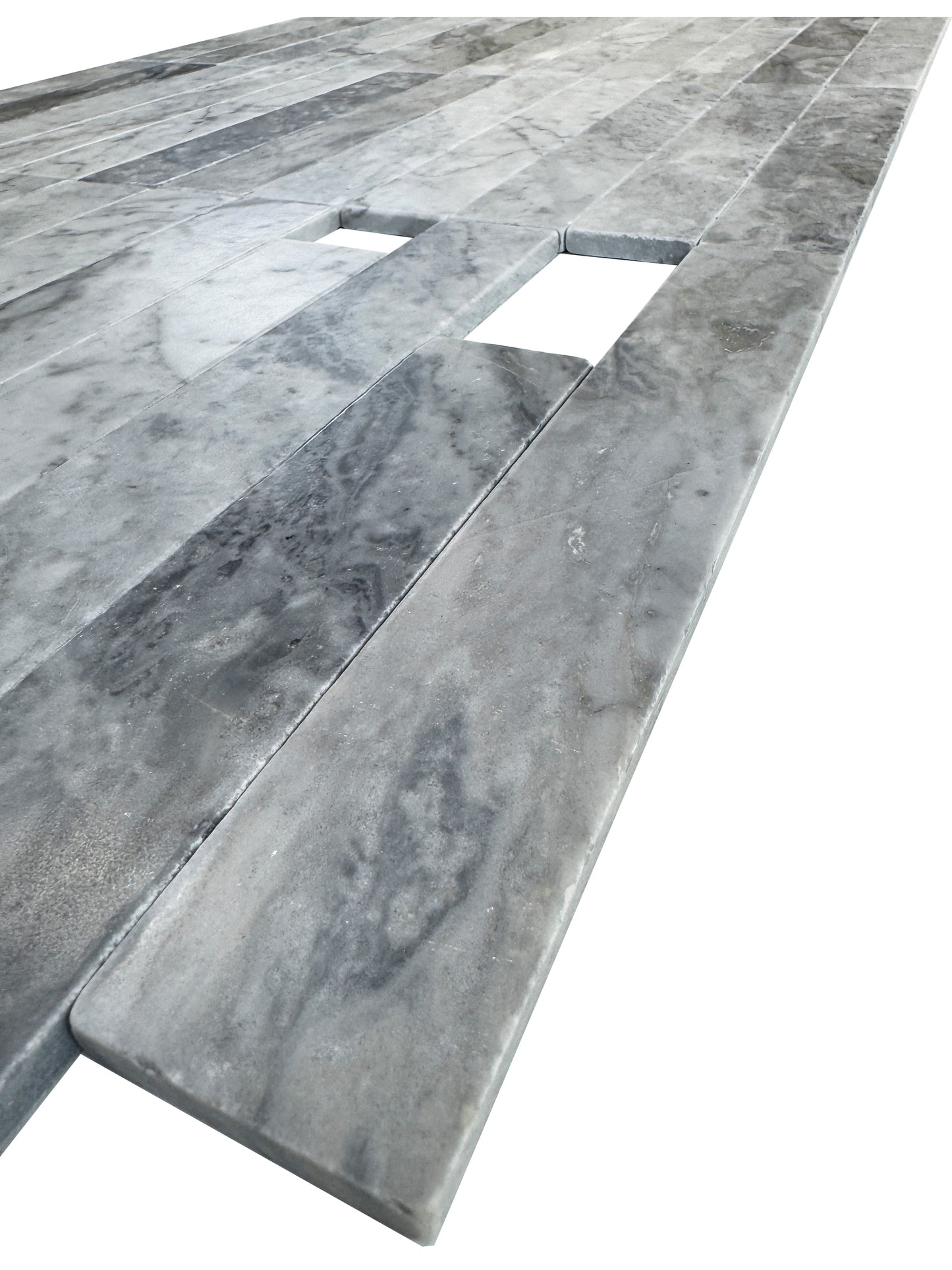 Verona Series Bardiglio Tumble & Brush Surface Marble Tile